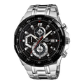 Edifice Silver Black Metal Watch