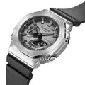 G-SHOCK GM 2100 SILVER BLACK PRIMIUM QUILTY WATCH