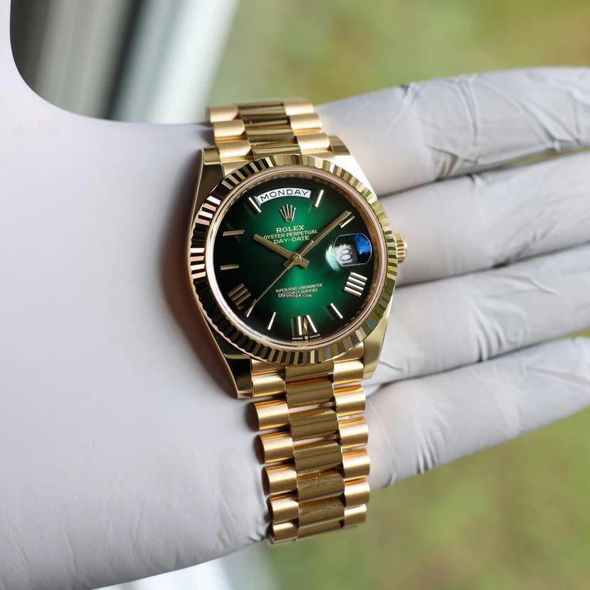 Rolex Day-Date Gold Green Dial – MS Dhoni Edition