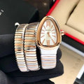 Bvlgari Serpenti Tubogas Rosegold Twotone White Dial
