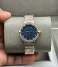 Bvlgari Ladie Swiss Made Rosegold TT Blue Dial