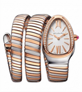 Bvlgari Serpenti Tubogas Diamond Two Tune White Dial