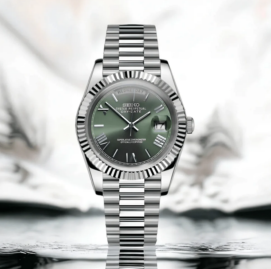 Seiko Oyster Perpetual Day Date Olive Green Dial