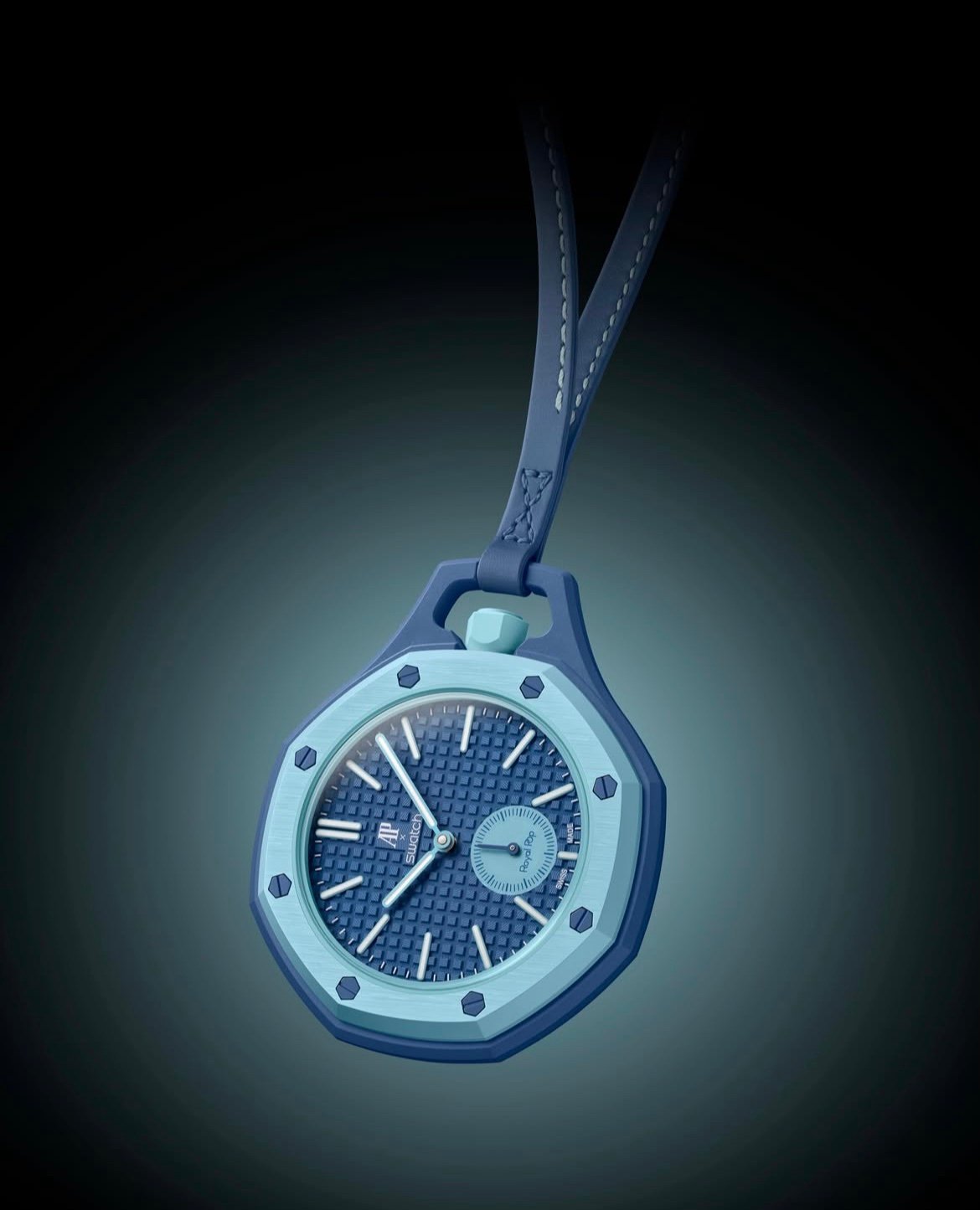 AP × Swatch Royal Pop  “Làn Ba” Light Blue / Turquoise 🩵