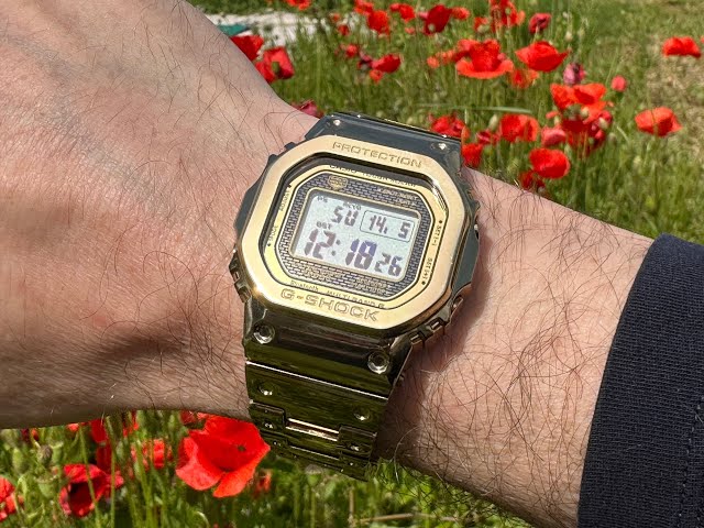 G-shock Stainless gold watch